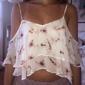 Adorable floral crop top